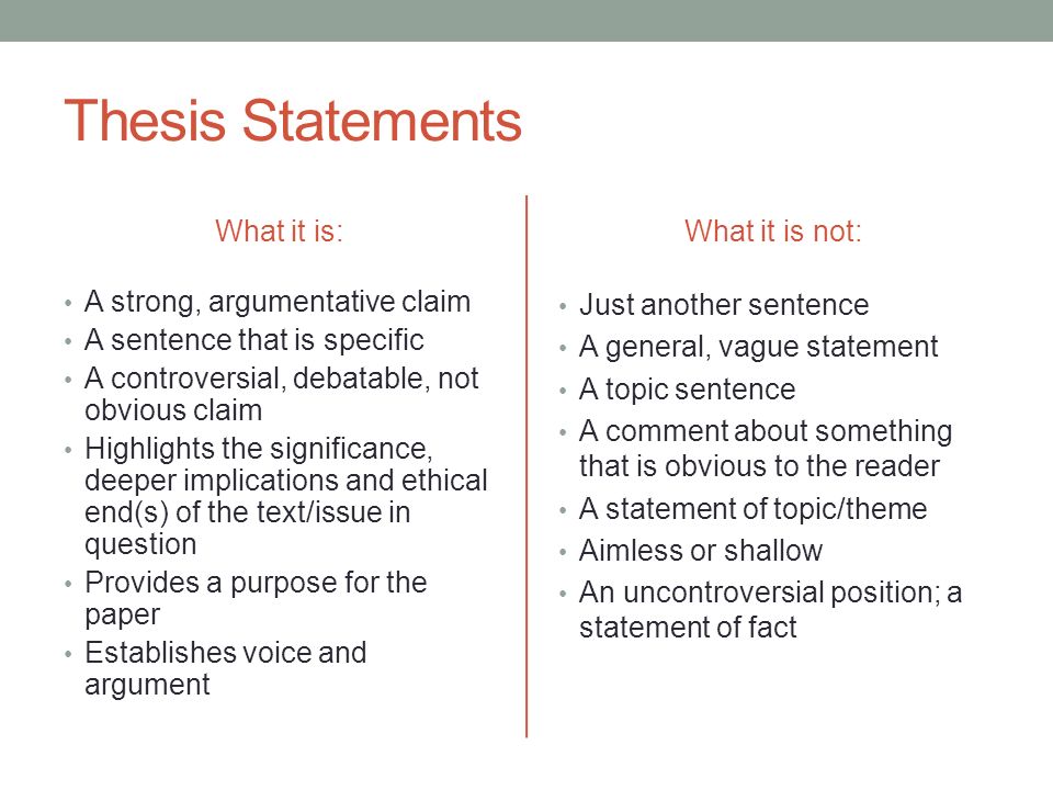 what is a thesis statement in a literary analysis
